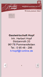 Mobile Screenshot of gastwirtschaft-hopf.de
